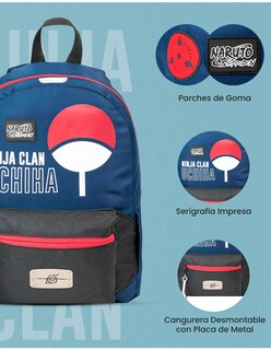 Foto 5 | Mini Mochila Sasuke Con Cangurera Desmontable Naruto Edicion Limitada