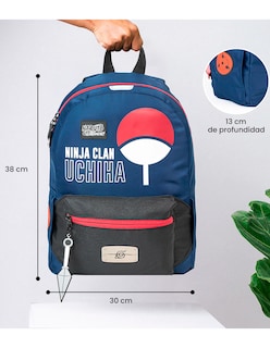 Foto 8 | Mini Mochila Sasuke Con Cangurera Desmontable Naruto Edicion Limitada