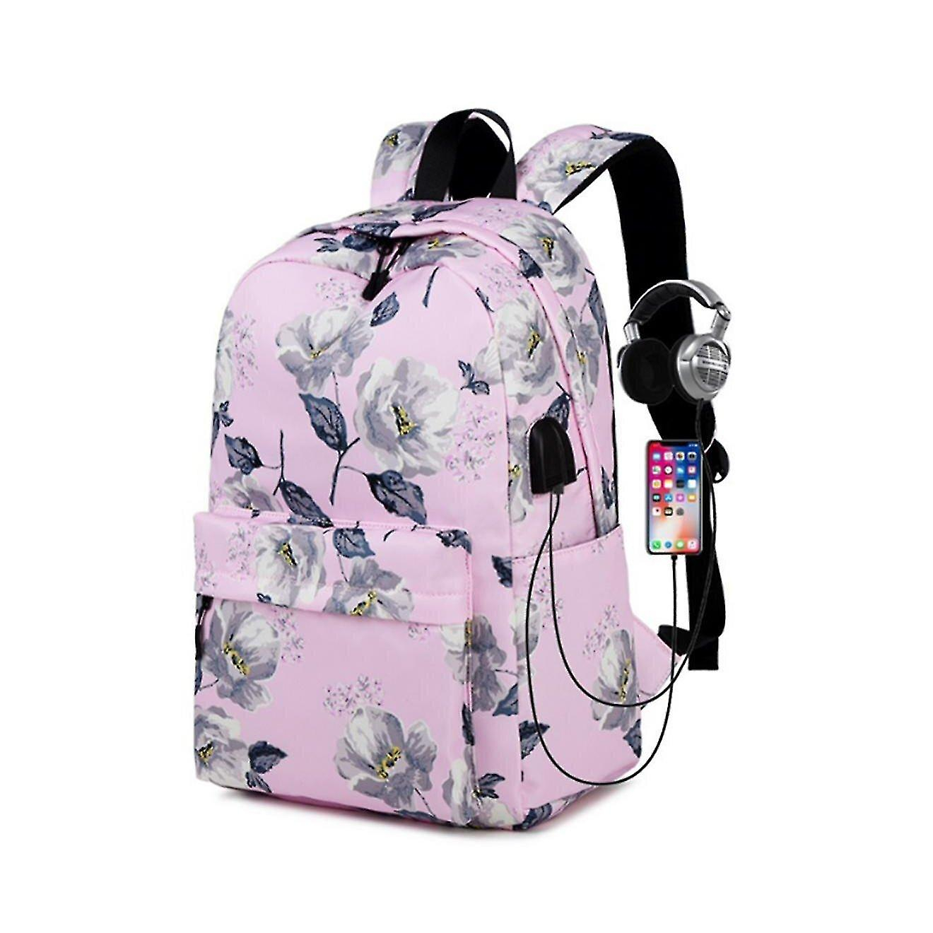 Foto 2 pulgar | Mochila Huoguo Fresh Student Outdoor Impermeable De Nylon Rosa - Venta Internacional.