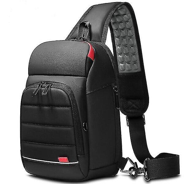 Foto 2 pulgar | Mochila Huoguo, Bolsa De Negocios Para Hombre, Bolsa De Pecho Trend, Negra - Venta Internacional.