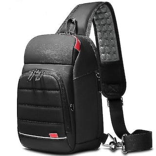 Foto 1 | Mochila Huoguo, Bolsa De Negocios Para Hombre, Bolsa De Pecho Trend, Negra - Venta Internacional.