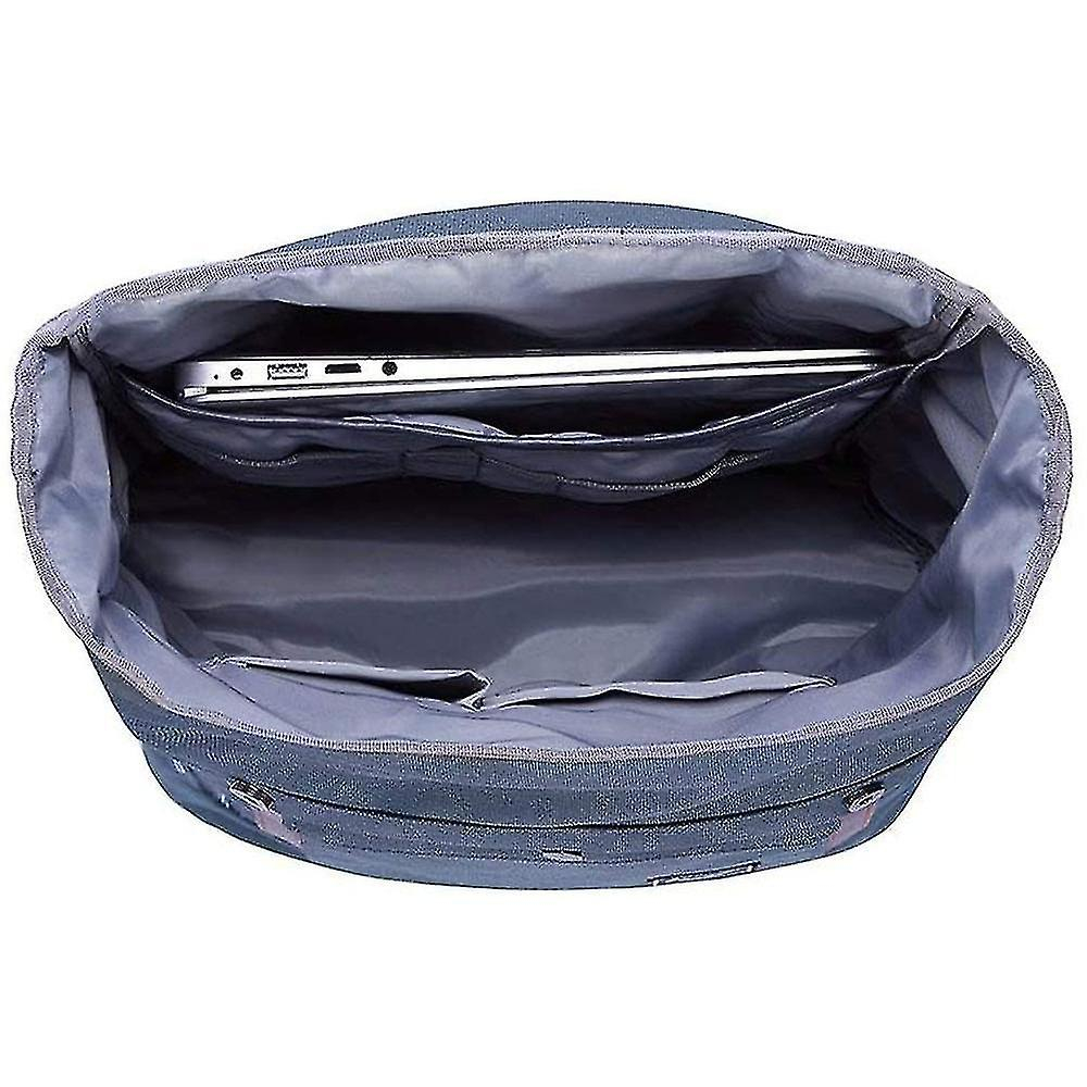 Foto 5 pulgar | Mochila Huoguo Para Ordenador Portátil De 12 Pulgadas Con Cremallera Lateral Para Hombre, Color Azul - Venta Interna