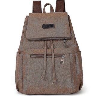 Foto 1 | Mochila Huoguo Lienzo Para Mujer, Retro, Color Café, 27 X 13 X 38 Cm - Venta Internacional.