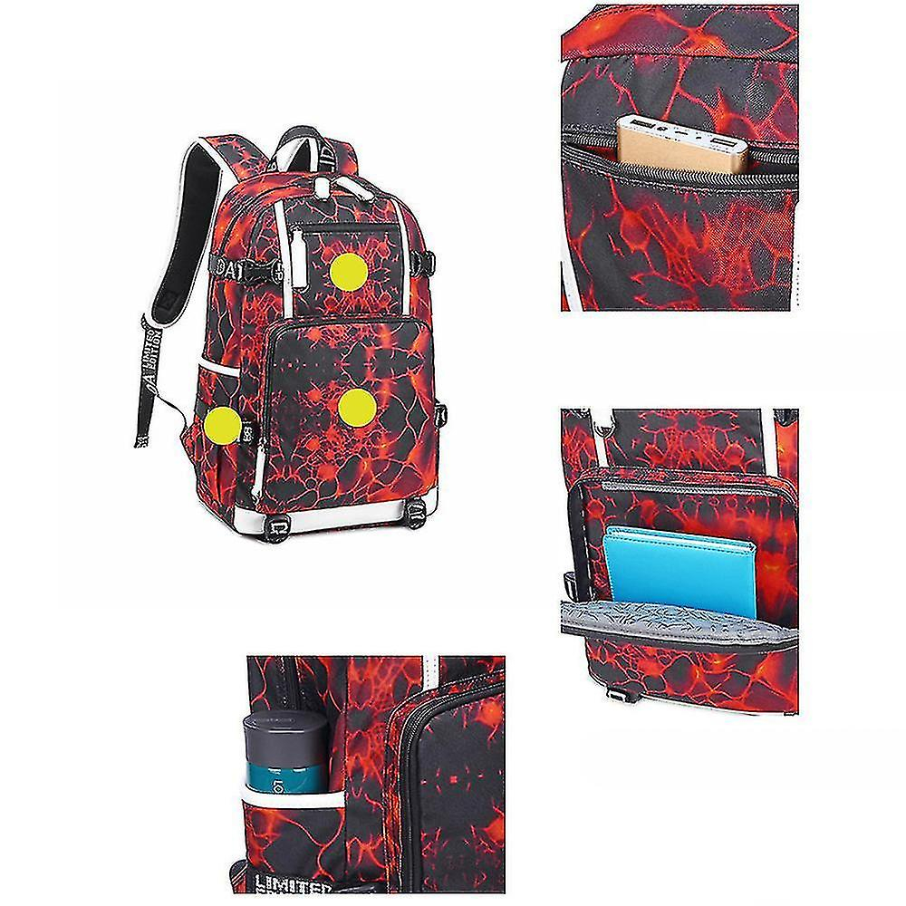 Foto 6 pulgar | Mochila Huoguo Bolsa De Viaje Impermeable Con Estampado Oxford - Venta Internacional.