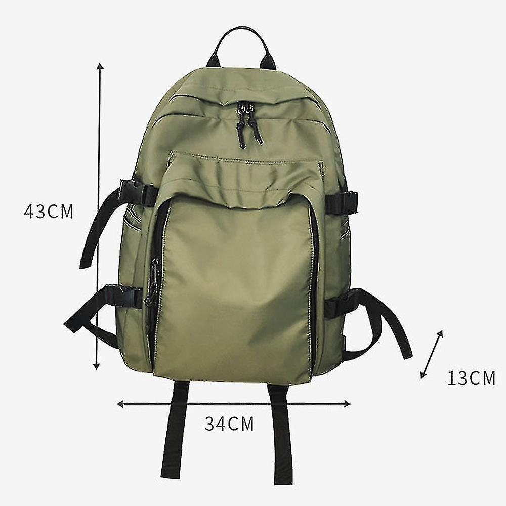Foto 5 pulgar | Mochila Huoguo Bolsa De Nailon Para Viajes Al Aire Libre Para Mujer, Color Verde - Venta Internacional.