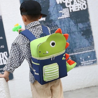 Foto 3 | Mochila Huoguo, Mochila Escolar Para Jardín De Infantes De 2 A 7 Años, De Nailon Verde - Venta Internacional.