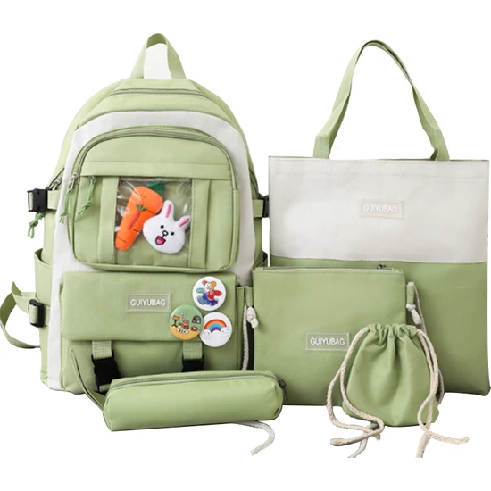 Foto 3 pulgar | Set De Mochilas Para Escuelas Al Aire Libre De Gran Capacidad, Nylon, Impermeable - Venta Internacional.