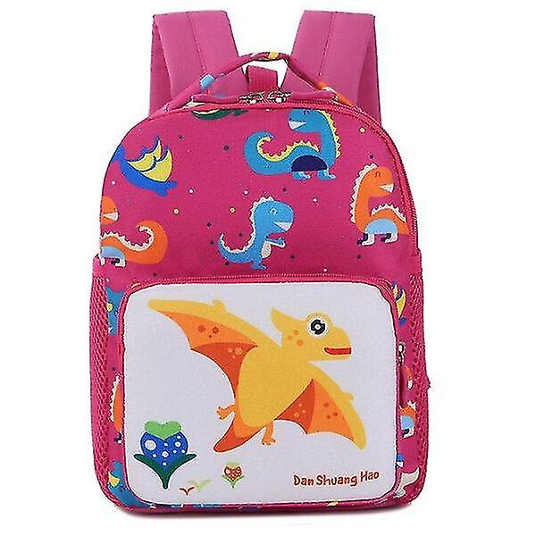 Foto 2 pulgar | Mochila Huoguo Con Dibujos Animados De Dinosaurios Para Niños, Antipérdida, Rosa - Venta Internacional.