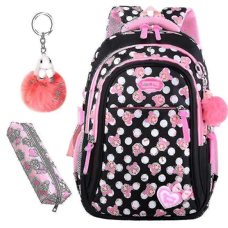 Foto 2 pulgar | Mochila Huoguo Elementary Stars Print Student Nylon Black - Venta Internacional.