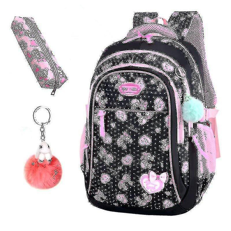 Foto 5 pulgar | Mochila Huoguo Elementary Stars Print Student Nylon Black - Venta Internacional.