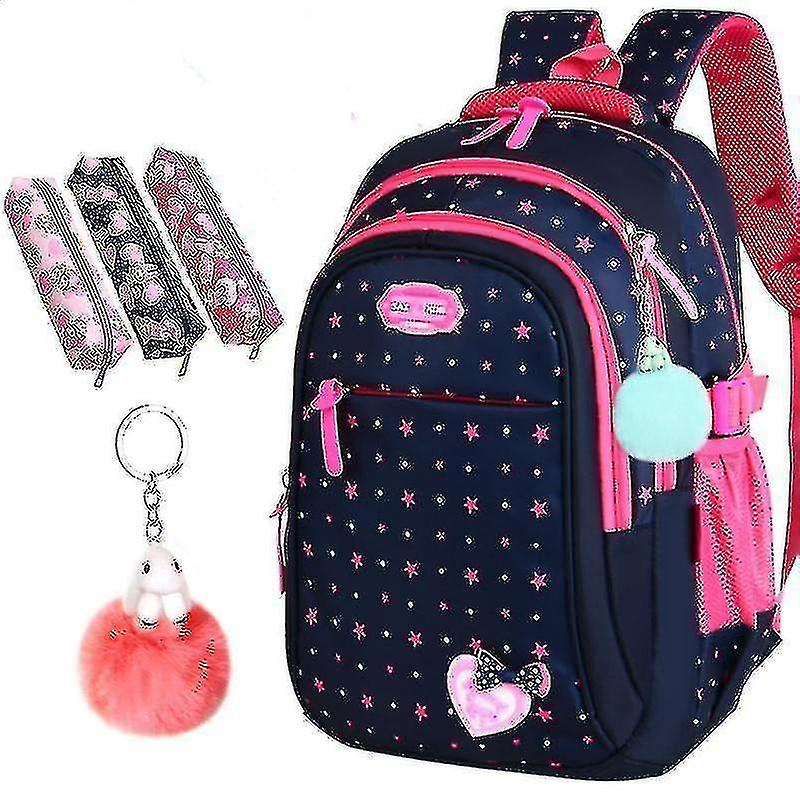 Foto 6 pulgar | Mochila Huoguo Elementary Stars Print Student Nylon Black - Venta Internacional.
