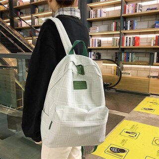 Foto 1 | Mochila Escolar Moderna Sanlin Beans, Casual Para Mujer, Gris - Venta Internacional.