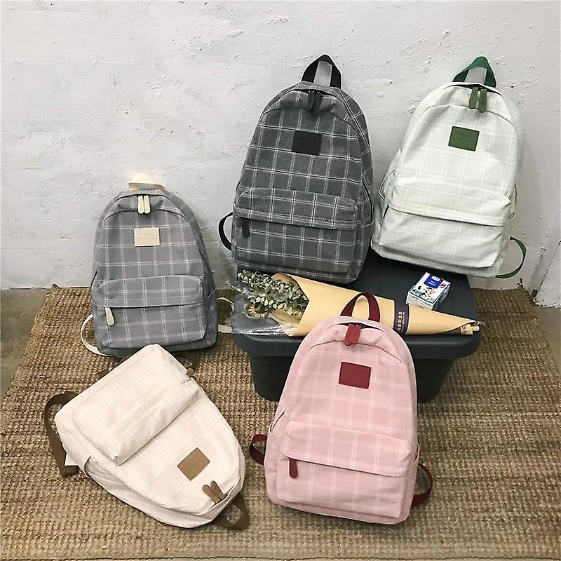 Foto 3 pulgar | Mochila Escolar Moderna Sanlin Beans, Casual Para Mujer, Gris - Venta Internacional.