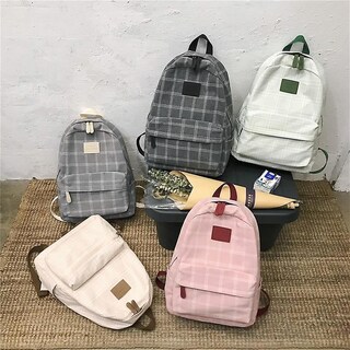 Foto 2 | Mochila Escolar Moderna Sanlin Beans, Casual Para Mujer, Gris - Venta Internacional.