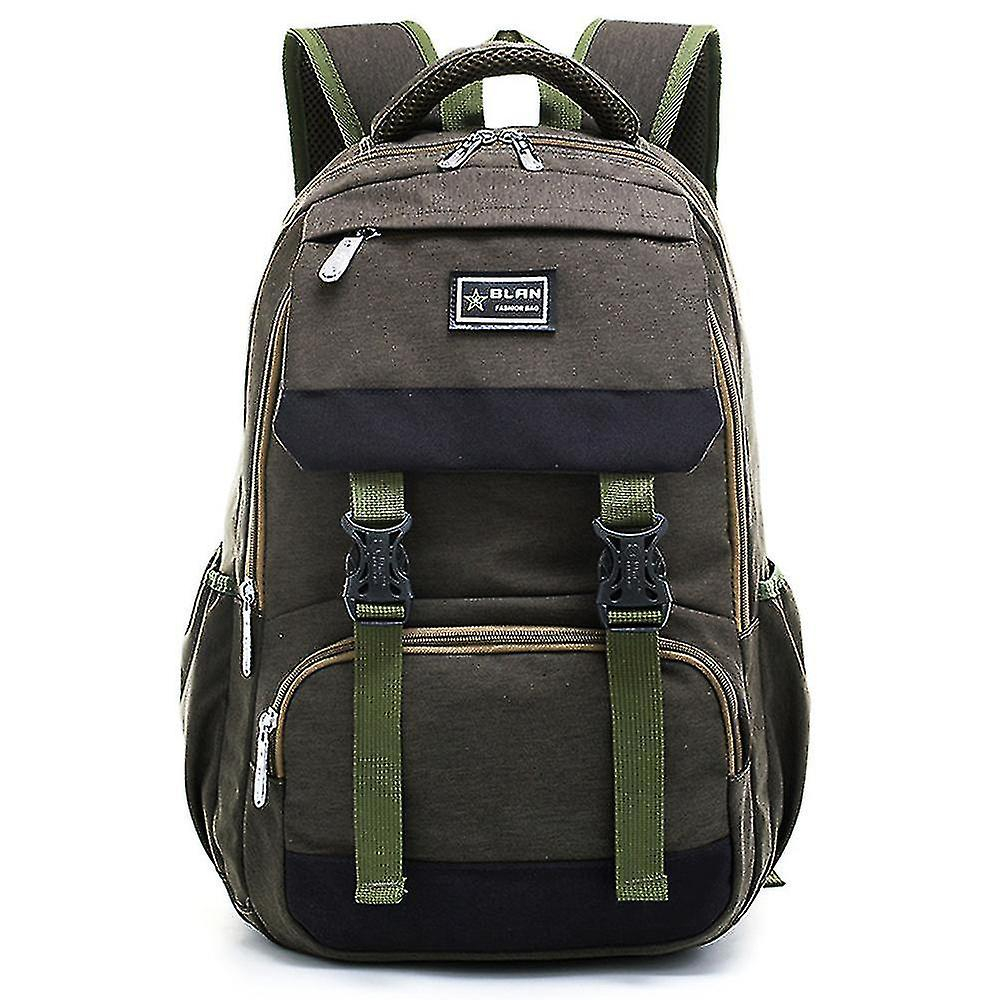 Foto 2 pulgar | Mochila Huoguo, Estilo Universitario, Casual, Viaje, Impermeable, Verde - Venta Internacional.