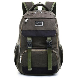 Foto 1 | Mochila Huoguo, Estilo Universitario, Casual, Viaje, Impermeable, Verde - Venta Internacional.