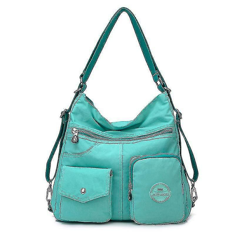 Foto 2 pulgar | Mochila Huoguo Impermeable De Nylon Para Mujer Verde Esmeralda - Venta Internacional.