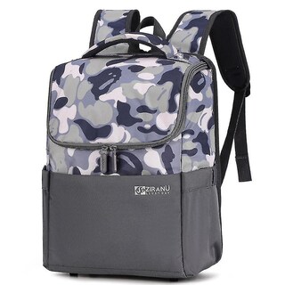 Foto 1 | Mochila Huoguo De Nailon Gris Ligera Para Niñas De 6 A 12 Años - Venta Internacional.