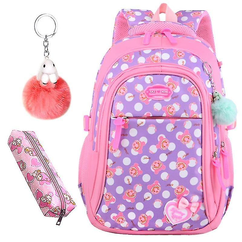 Foto 2 pulgar | Mochila Huoguo De Nailon Con Estampado De Estrellas Para Niñas De Primaria - Venta Internacional.