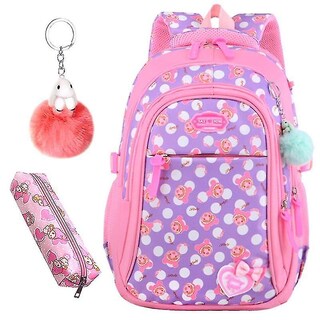 Foto 1 | Mochila Huoguo De Nailon Con Estampado De Estrellas Para Niñas De Primaria - Venta Internacional.