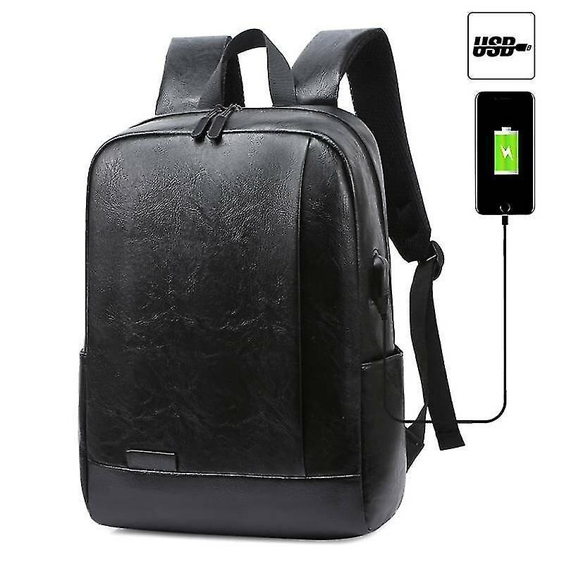 Foto 1 | Mochila Huoguo De Piel Sintética Con Carga Usb Para Hombres, Mujeres Y Niños - Venta Internacional.