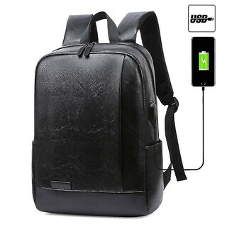 Foto 1 | Mochila Huoguo De Piel Sintética Con Carga Usb Para Hombres, Mujeres Y Niños - Venta Internacional.