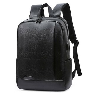 Foto 5 | Mochila Huoguo De Piel Sintética Con Carga Usb Para Hombres, Mujeres Y Niños - Venta Internacional.