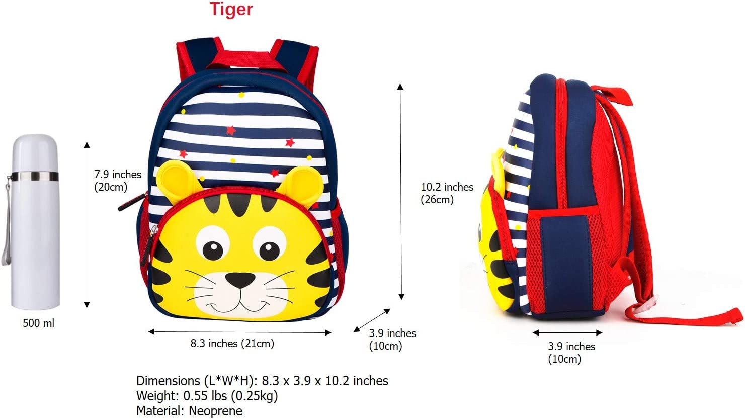 Foto 1 | Mochila Huoguo, Impermeable, Unicornio Preescolar, 21 X 10 X 26 Cm, Todd - Venta Internacional.