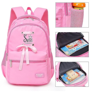 Foto 2 | Mochila Huoguo, Mochila Escolar Para Niña De Primaria, Negra - Venta Internacional.