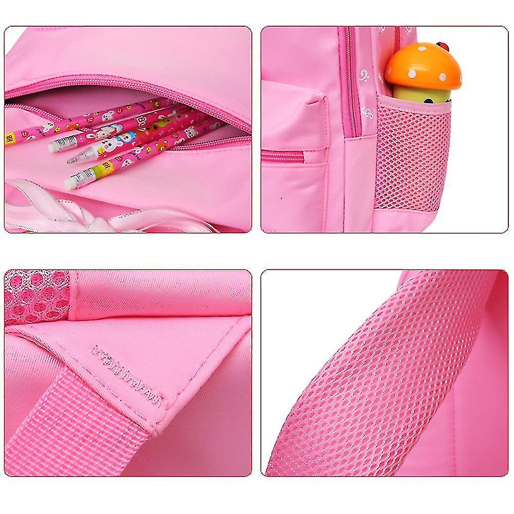 Foto 4 pulgar | Mochila Huoguo, Mochila Escolar Para Niña De Primaria, Negra - Venta Internacional.