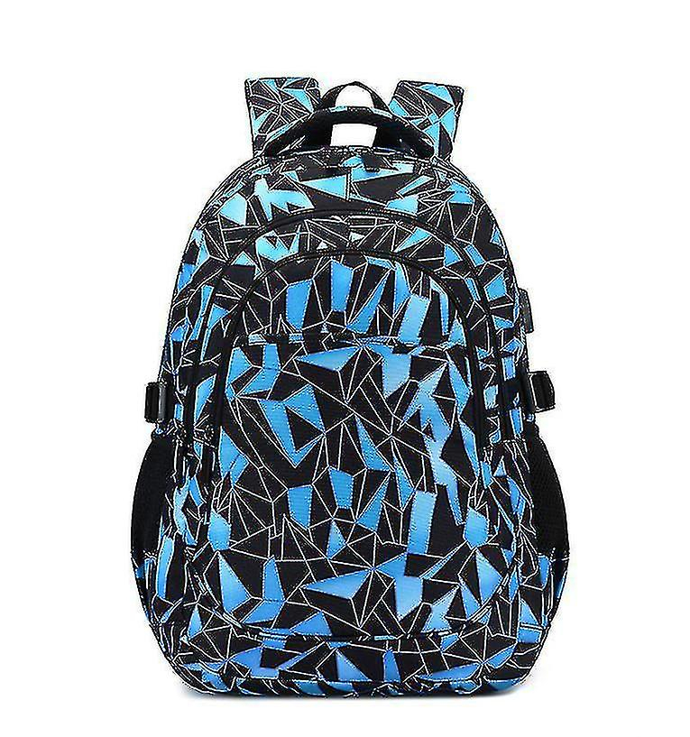 Foto 2 pulgar | Mochila Escolar Huoguo Zf1162, Bolsa Escolar De Viaje, Azul, 30 X 12 X 40 Cm, Con  - Venta Internacional.