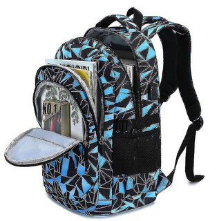 Foto 2 | Mochila Escolar Huoguo Zf1162, Bolsa Escolar De Viaje, Azul, 30 X 12 X 40 Cm, Con - Venta Internacional.