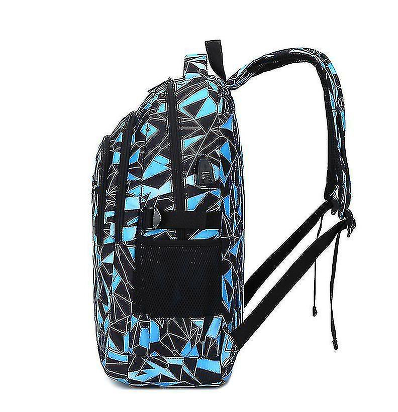 Foto 4 pulgar | Mochila Escolar Huoguo Zf1162, Bolsa Escolar De Viaje, Azul, 30 X 12 X 40 Cm, Con  - Venta Internacional.