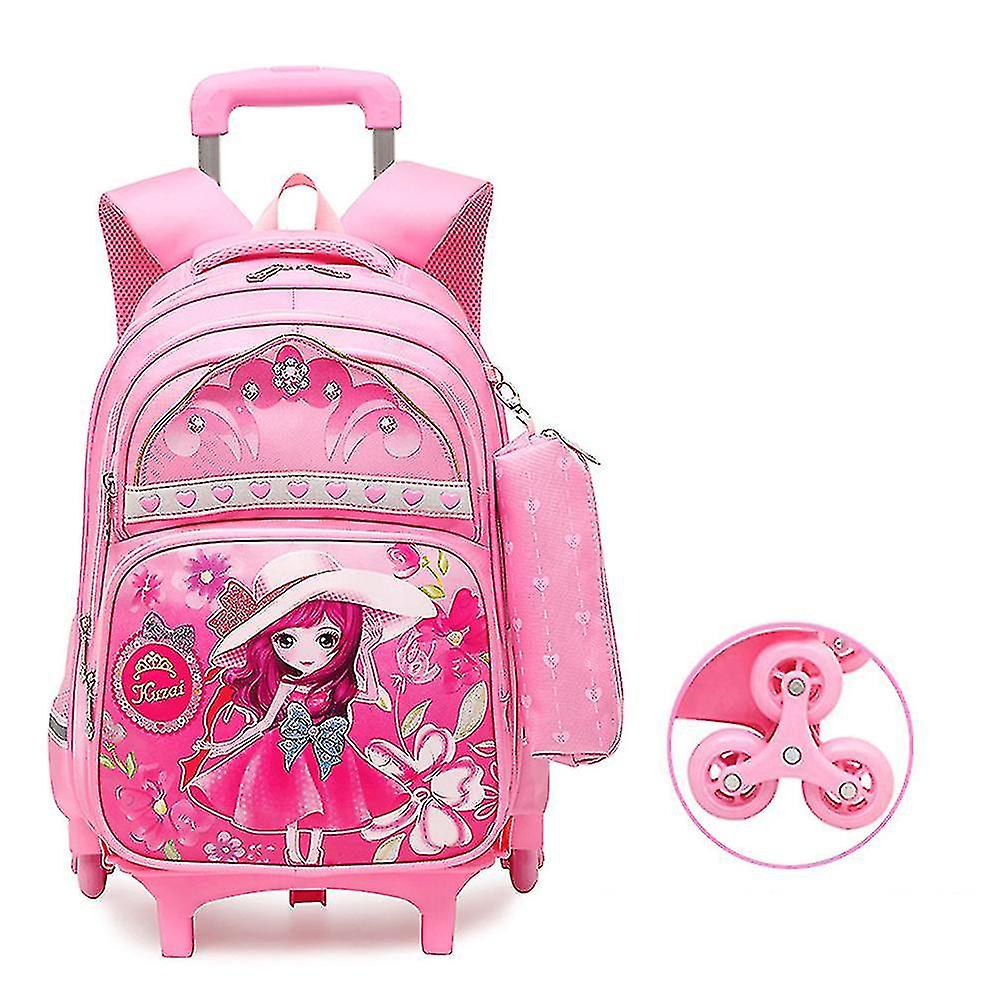 Foto 2 pulgar | Mochila Escolar Impermeable Huoguo Trolley Para Niños - Venta Internacional.