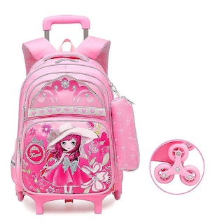 Foto 1 | Mochila Escolar Impermeable Huoguo Trolley Para Niños - Venta Internacional.