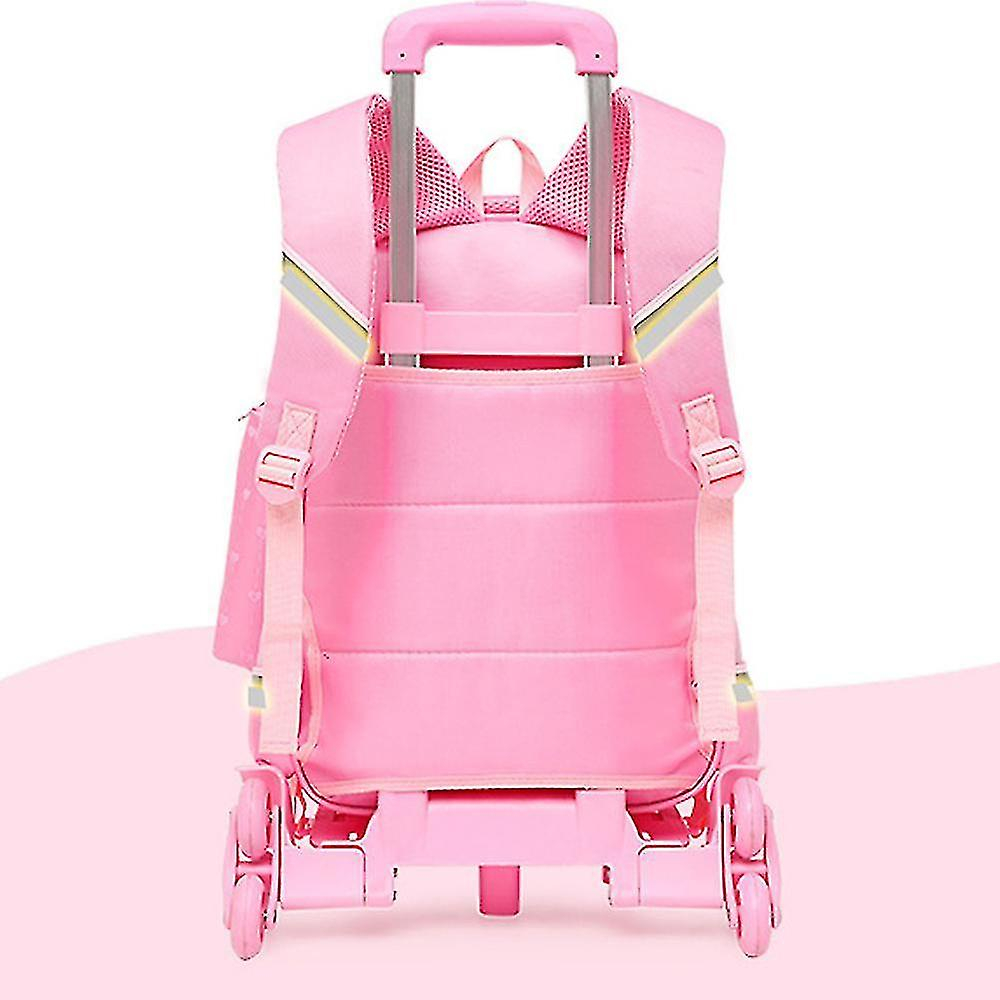 Foto 3 pulgar | Mochila Escolar Impermeable Huoguo Trolley Para Niños - Venta Internacional.
