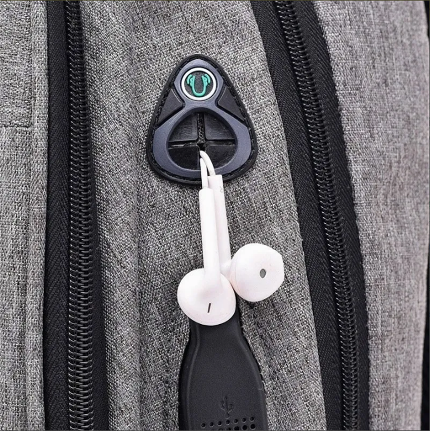 Foto 6 pulgar | Mochila Antirrobot Impermeable Usb Para Portátil 20-35l Negra - Venta Internacional.