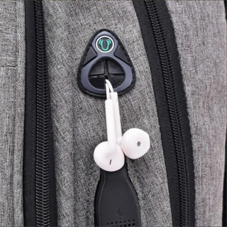 Foto 5 | Mochila Antirrobot Impermeable Usb Para Portátil 20-35l Negra - Venta Internacional.