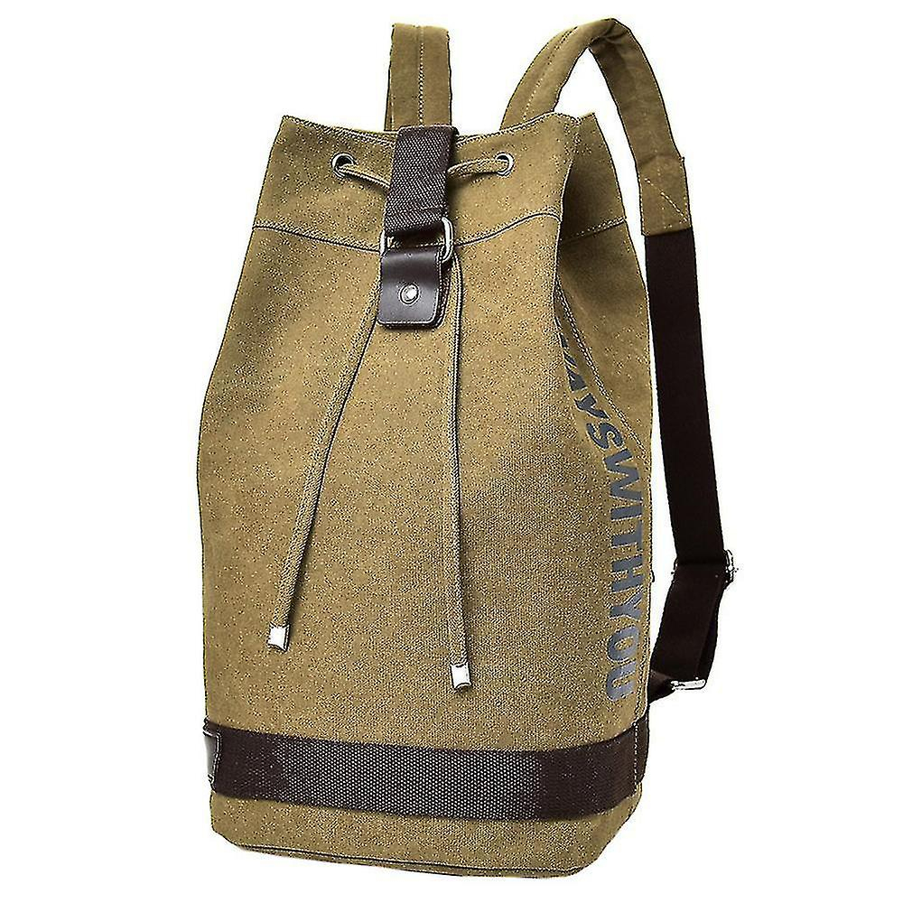 Foto 2 pulgar | Mochila Huoguo De Lona Impermeable Para Viajes Deportivos, Color Caqui - Venta Internacional.