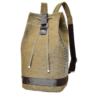 Foto 1 | Mochila Huoguo De Lona Impermeable Para Viajes Deportivos, Color Caqui - Venta Internacional.