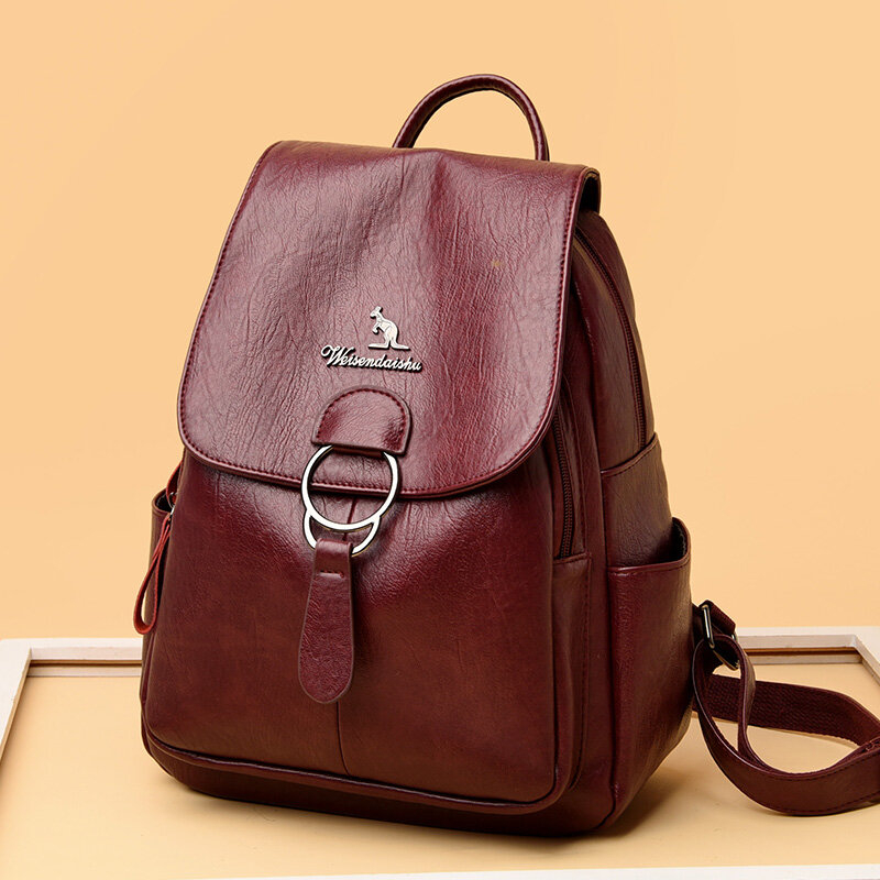 Foto 1 | Mochila Sanlin Beans Luxury Large Para Mujer En Piel Sintética - Venta Internacional.