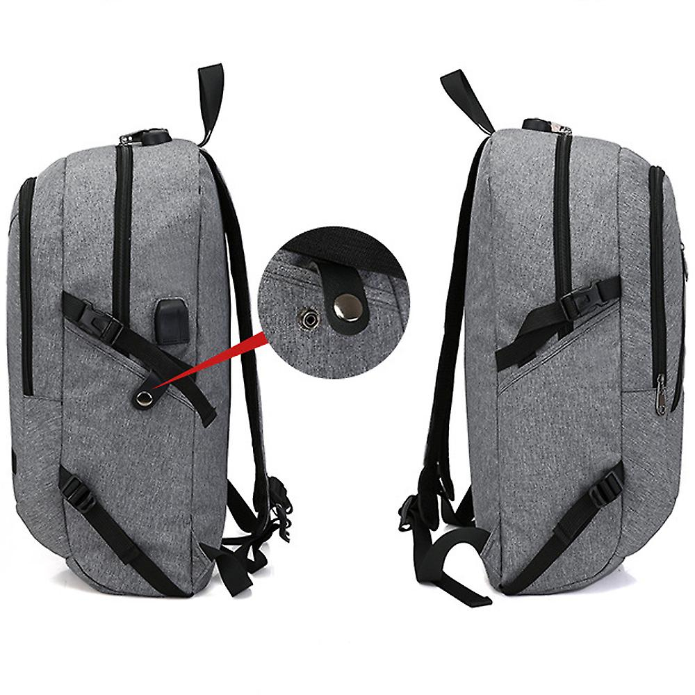 Foto 4 pulgar | Mochila Sanlin Beans Student Con Puerto De Carga Usb Negra - Venta Internacional.