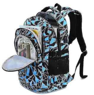 Foto 2 | Mochila Escolar Huoguo Zf1164 Roja De 30 X 12 X 40 Cm Con Usb - Venta Internacional.