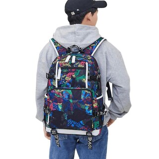 Foto 5 | Mochila Huoguo Bolsa De Viaje Impermeable Con Estampado Oxford - Venta Internacional.