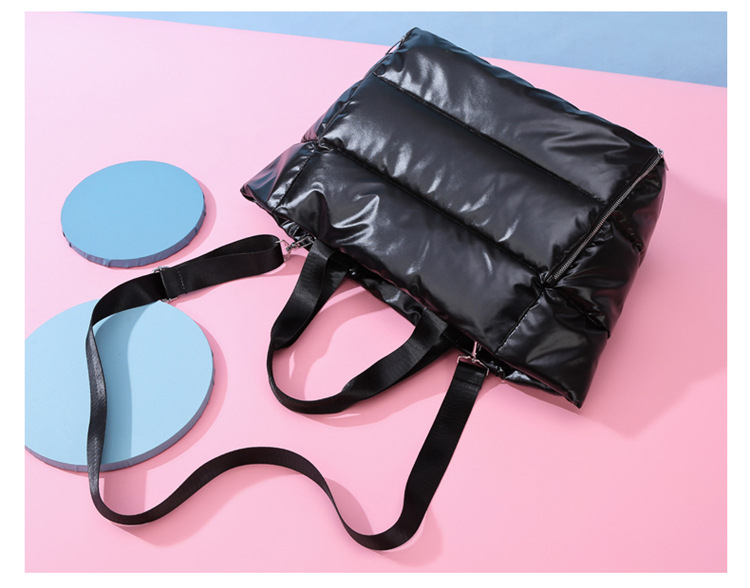 Bolso De Hombro Sanlin Beans Impermeable De Nylon Grande Negro - Venta Internacional.