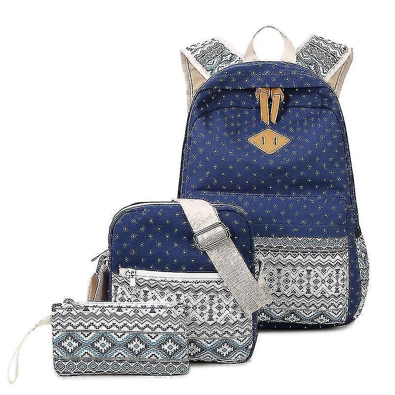 Foto 3 pulgar | Mochila Huoguo Transpirable Printing Wave Azul Marino 20-35l - Venta Internacional.