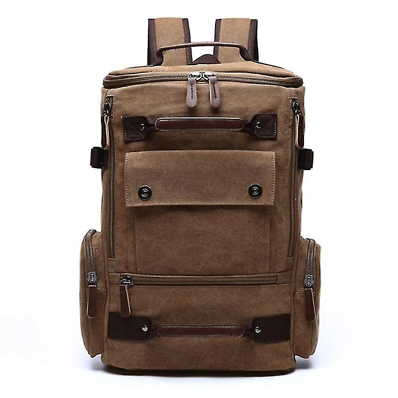 Foto 6 pulgar | Mochila Huoguo Vintage Canvas Travel Para Hombre De 36-55 L De Capacidad - Venta Internacional.