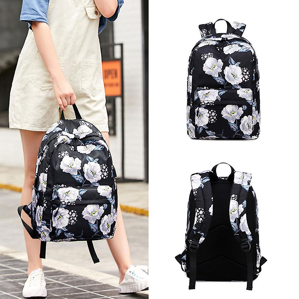 Foto 2 pulgar | Mochila Escolar Sanlin Beans Negra Para Estudiantes De Secundaria - Venta Internacional.