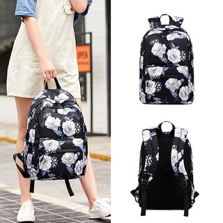 Foto 1 | Mochila Escolar Sanlin Beans Negra Para Estudiantes De Secundaria - Venta Internacional.
