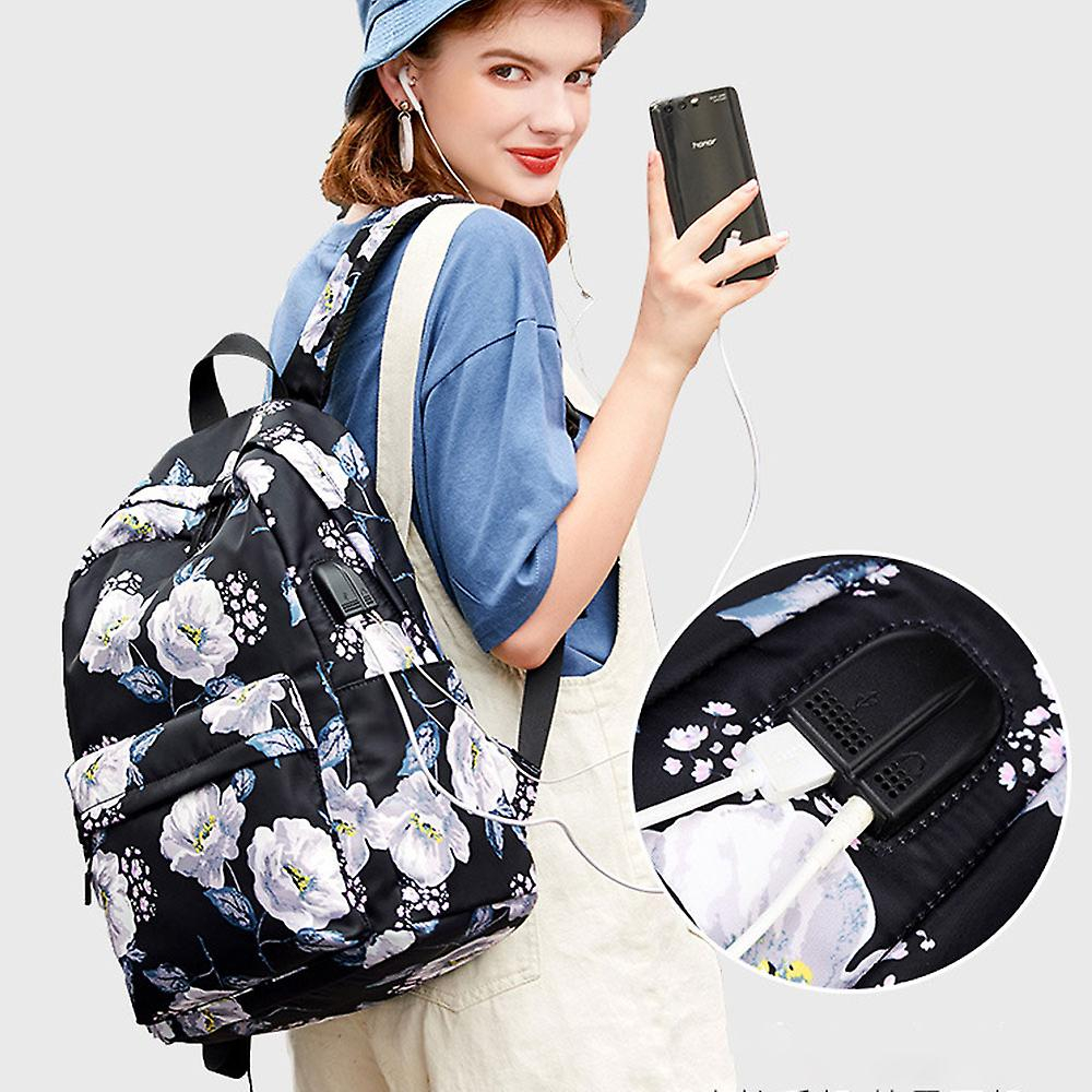 Foto 3 pulgar | Mochila Escolar Sanlin Beans Negra Para Estudiantes De Secundaria - Venta Internacional.